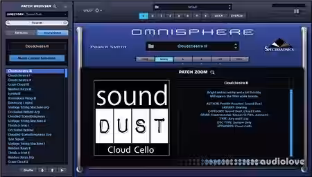sound DUST Cloud Cello Omni 2 Edition [Synth Presets] - Sample Pack Artwork