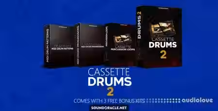 SoundOracle Sound Kits Cassette Drums 2 + Bonus [WAV, MiDi] - Sample Pack Artwork