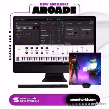 Soundwrld Arcade (Analog Lab V Bank) [Synth Presets] - Sample Pack Artwork