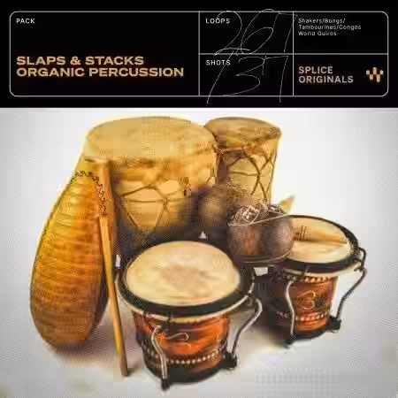 Splice Originals Slaps and Stacks Organic Percussion [WAV] - Sample Pack Artwork