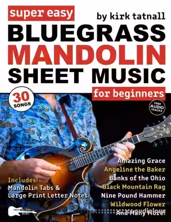 Super Easy Bluegrass Mandolin Sheet Music for Beginners - Sample Pack Artwork