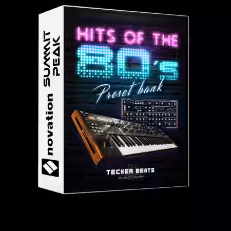 Tecker Beats Novation Summit Hits Of The 80s [Synth Presets] - Sample Pack Artwork