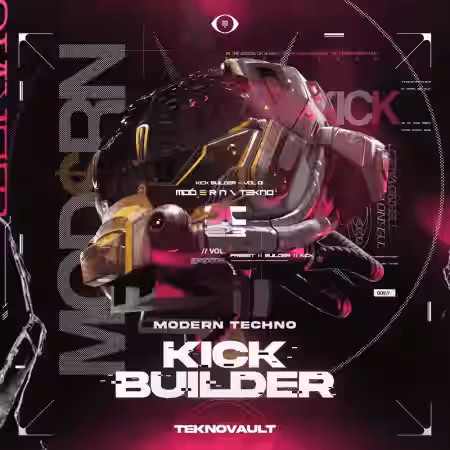 Teknovault Modern Techno Kick Builder [WAV] - Sample Pack Artwork