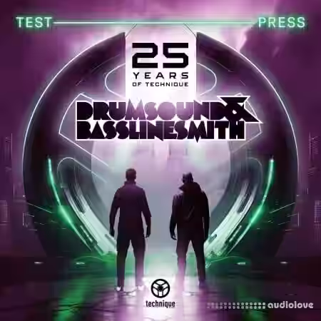 Test Press 25 Years of Technique Recordings - Drumsound and Bassline Smith Serum Preset Pack [WAV, MiDi, Synth Presets] - Sample Pack Artwork