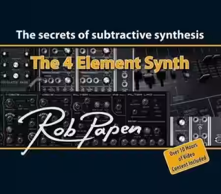 The 4 Element Synth The Secrets of Subtractive Synthesis - Rob Papen - Sample Pack Artwork