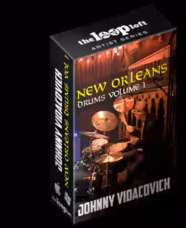 The Loop Loft Johnny Vidacovich New Orleans Drums Vol 1 [MULTiFORMAT] - Sample Pack Artwork