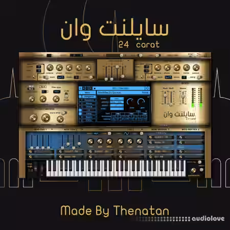 Thenatan 24 carat Sylenth1 GOLD Skin - Sample Pack Artwork