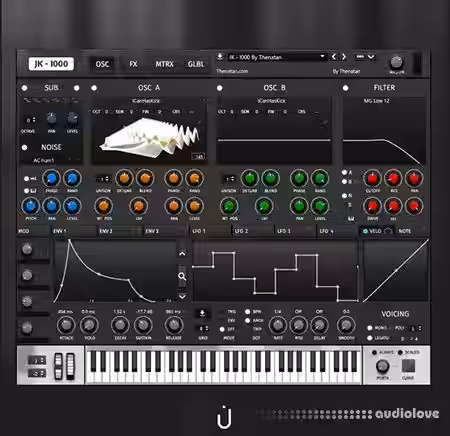 Thenatan Xfer Records JK 1000 Skin - Sample Pack Artwork