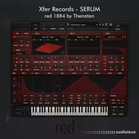 Thenatan Xfer Records Red 1884 - Sample Pack Artwork