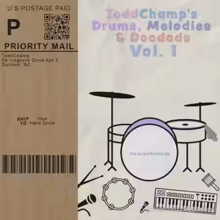 ToddChamp's Drums, Melodies and Doodads Volume 1 [WAV] - Sample Pack Artwork