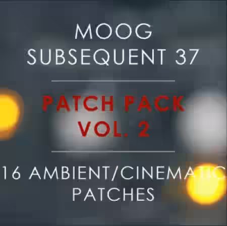 Tom Green Music (Lost Clouds) Moog Subsequent 37: Patch Pack Vol.2: 16 Ambient Cinematic Patches [Synth Presets] - Sample Pack Artwork