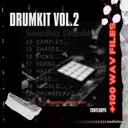 Tomy Loops Tomy Loops Drum Kit Vol.2 [WAV] - Sample Pack Artwork