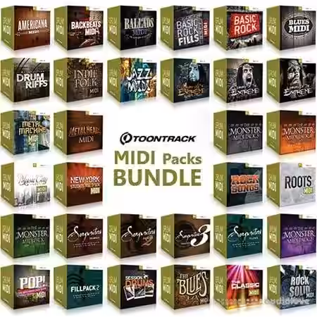 Toontrack MIDI Packs BUNDLE [MiDi] [WiN, MacOSX] - Sample Pack Artwork