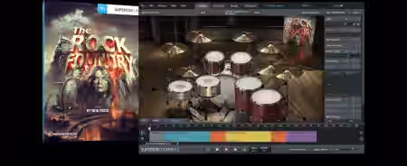 Toontrack The Rock Foundry SDX SOUNDBANK [Superior Drummer] - Sample Pack Artwork