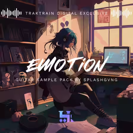 TrakTrain Emotion Guitar Sample Pack by SPLASHGVNG [WAV] - Sample Pack Artwork