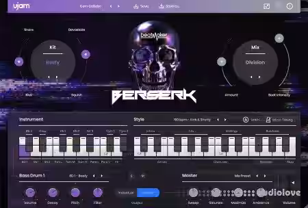 uJAM Beatmaker BERSERK v2.3.1 [WiN] - Sample Pack Artwork