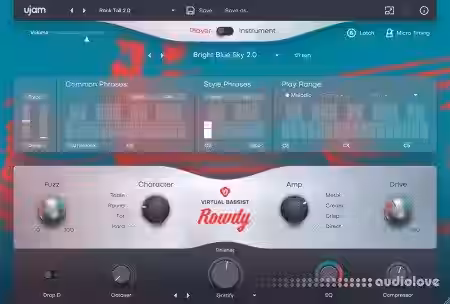 UJAM Virtual Bassist ROWDY v2.1.1 [WiN, MacOSX] - Sample Pack Artwork