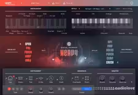 UJAM Virtual Drummer HEAVY v2.1.0 [WiN, MacOSX] - Sample Pack Artwork