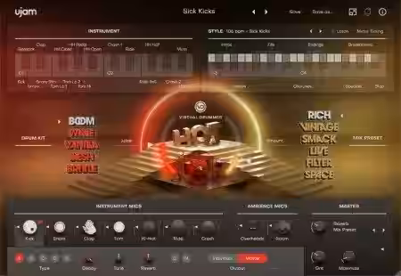 uJAM Virtual Drummer HOT v2.3.0 [WiN] - Sample Pack Artwork