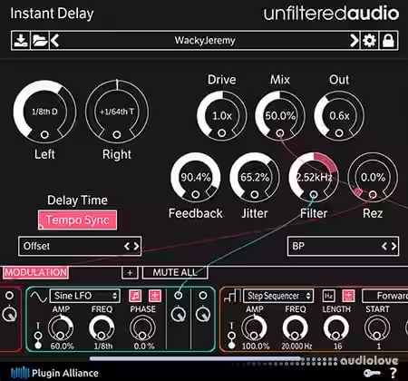 Unfiltered Audio Instant Delay v1.0.1 CE / v1.2.0 [WiN, MacOSX] - Sample Pack Artwork