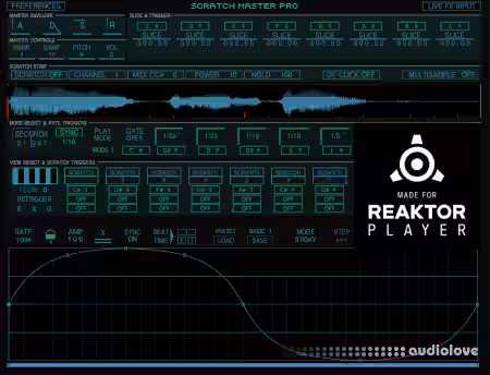 United Audio Artists Scratch Master Pro [Reaktor] - Sample Pack Artwork