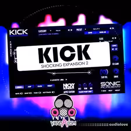 Vandalism KICK Shocking Expansion 2 [WAV, AiFF, Synth Presets] - Sample Pack Artwork