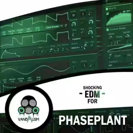 Vandalism Shocking EDM For Phase Plant [WAV, Synth Presets] - Sample Pack Artwork