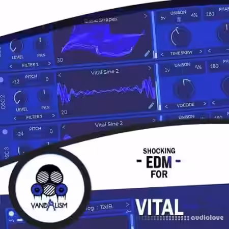 Vandalism Shocking EDM For Vital [Synth Presets] - Sample Pack Artwork