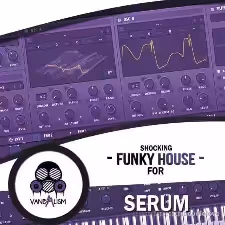 Vandalism Sounds Shocking Funky House For Serum [Synth Presets] - Sample Pack Artwork