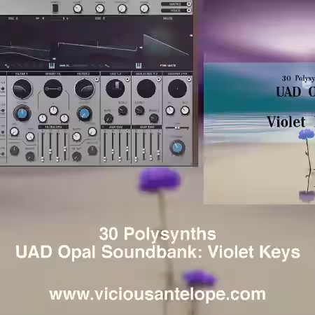 Vicious Antelope Violet Keys UAD Opal Synth Presets [Synth Presets] - Sample Pack Artwork