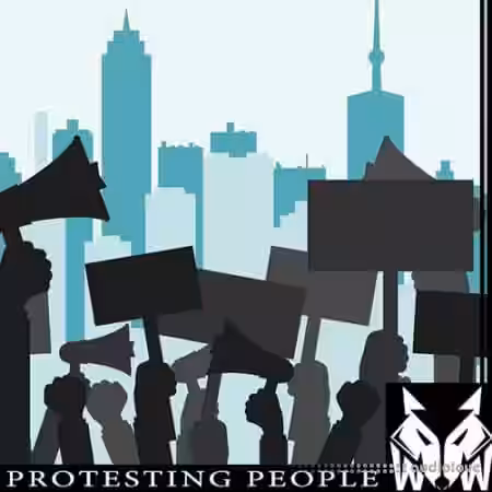 West Wolf Protesting People [WAV] - Sample Pack Artwork