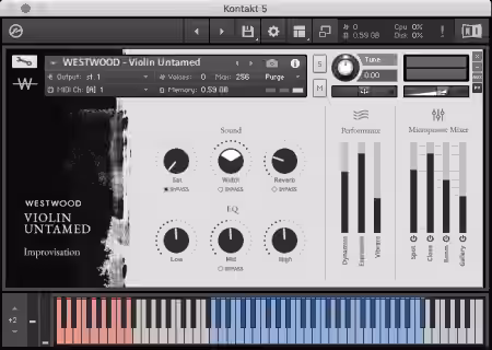Westwood Instruments Violin Untamed [KONTAKT] - Sample Pack Artwork