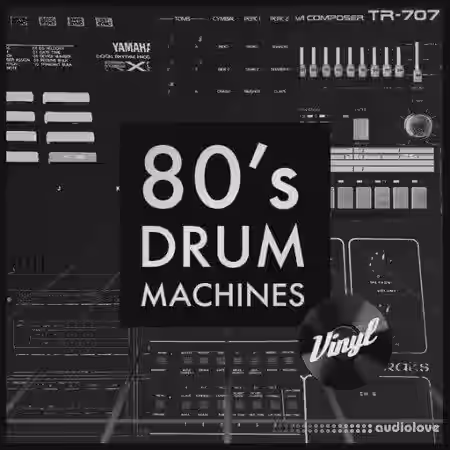 Whitenoise Records 80'S Vinyl Drum Machines [WAV] - Sample Pack Artwork