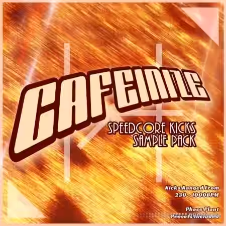 Xinfin and Co "CAFEINIZE" Speedcore Kicks Sample Pack [WAV, Synth Presets] - Sample Pack Artwork