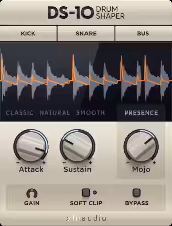 XLN Audio DS-10 Drum Shaper v1.3.5 [MacOSX] - Sample Pack Artwork