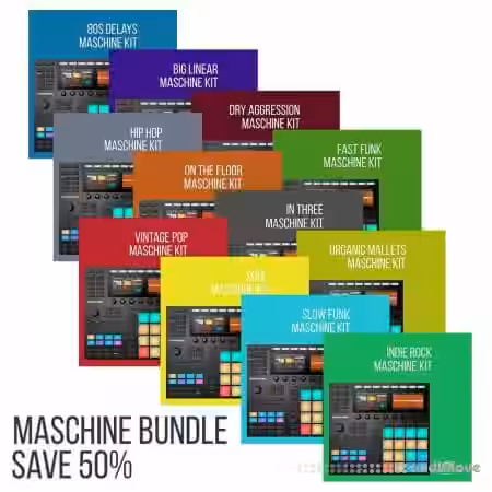 Yurt Rock MASCHINE Drum Kit Bundle [Maschine] - Sample Pack Artwork