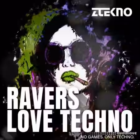 ZTEKNO RAVERS Love TECHNO [WAV, MiDi, DAW Templates] - Sample Pack Artwork
